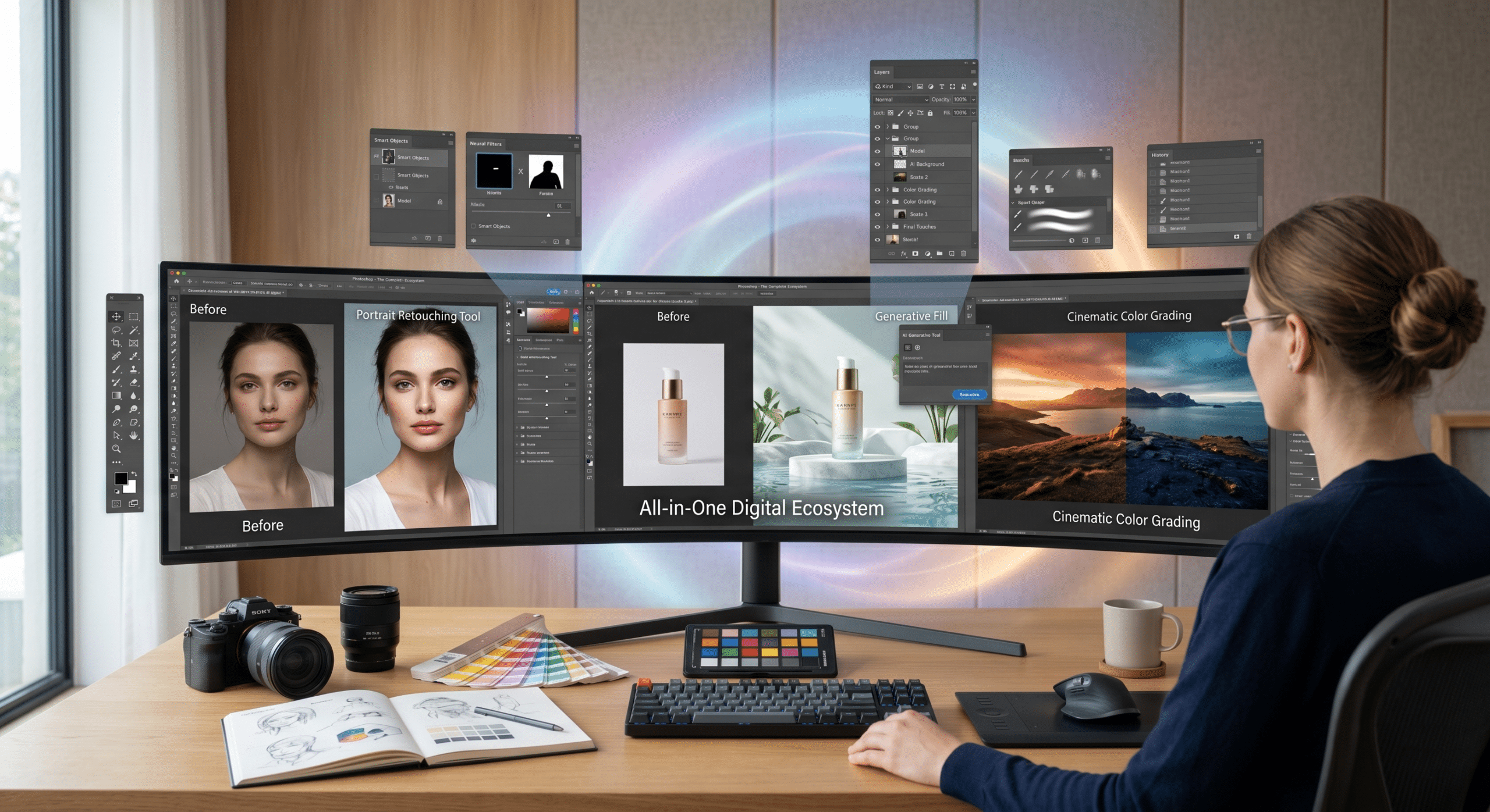 Adobe Photoshop: A Deep Dive into Features, Tools, AI & Professional Workflows