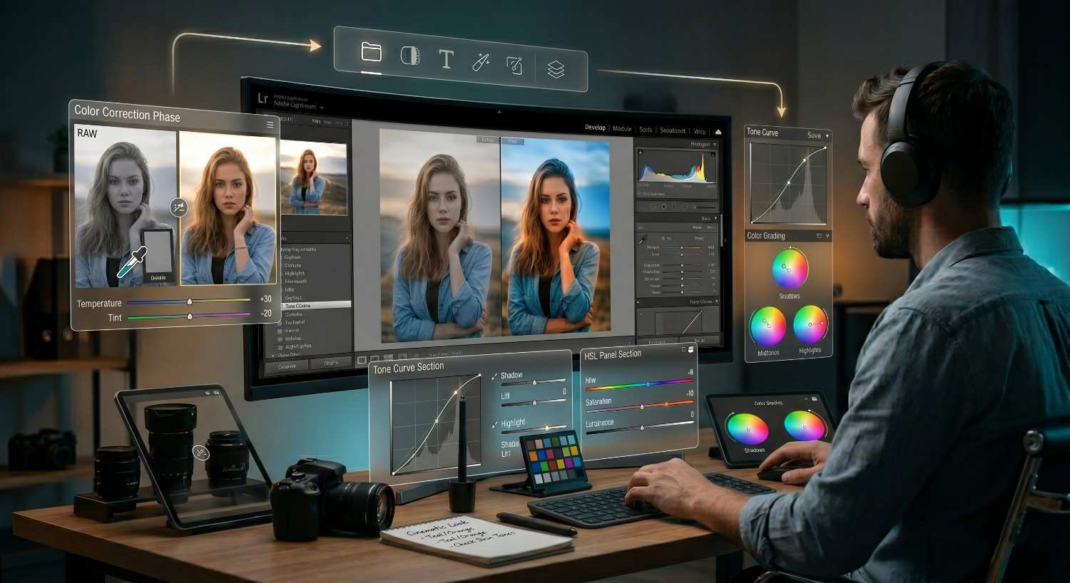 Color Correction & Color Grading (Style Building Phase)