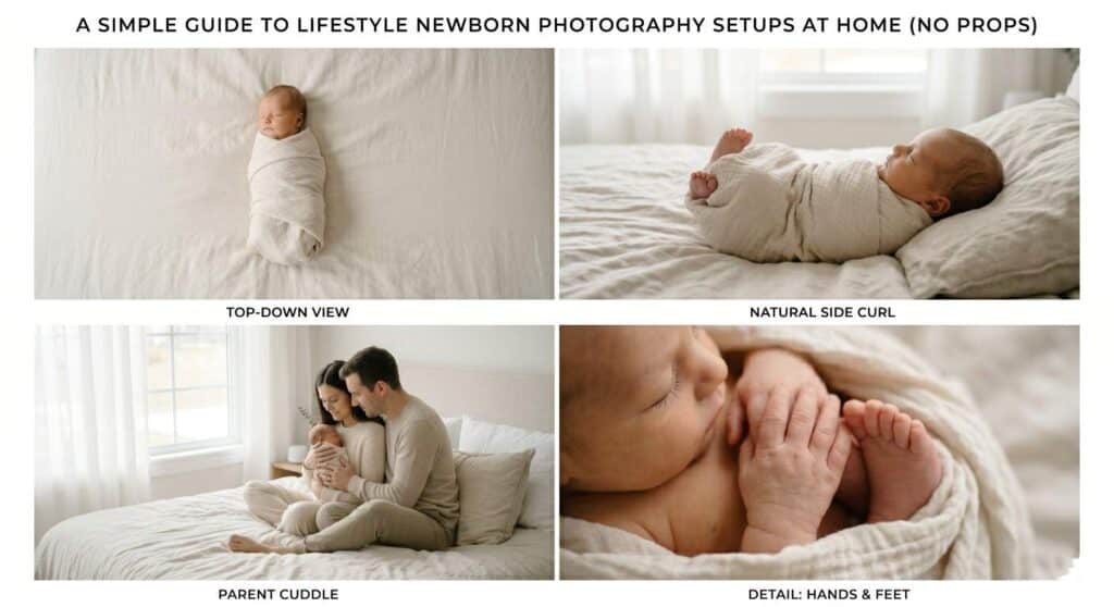 Simple Newborn Photo Ideas Without Props
