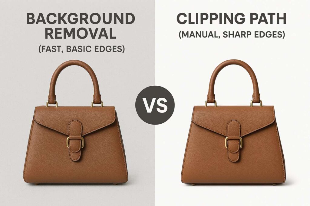 Key Differences Between Background Removal and Clipping Path