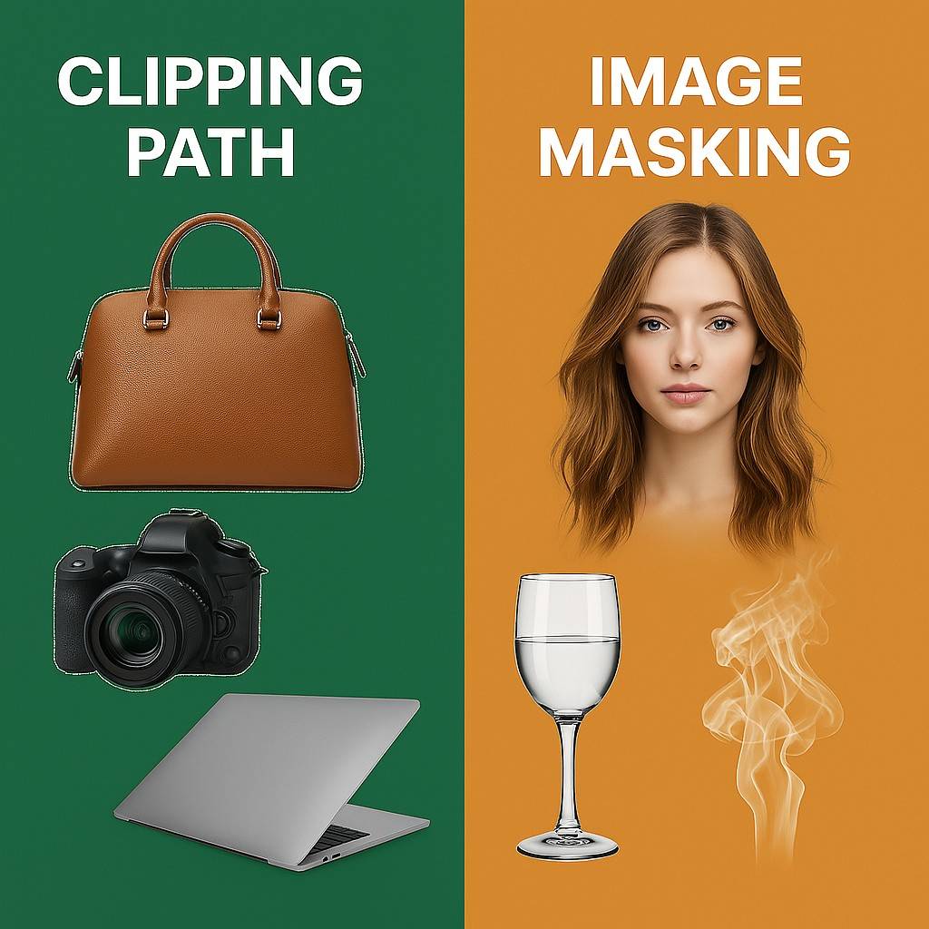 Key Differences Between Clipping Path and Image Masking
