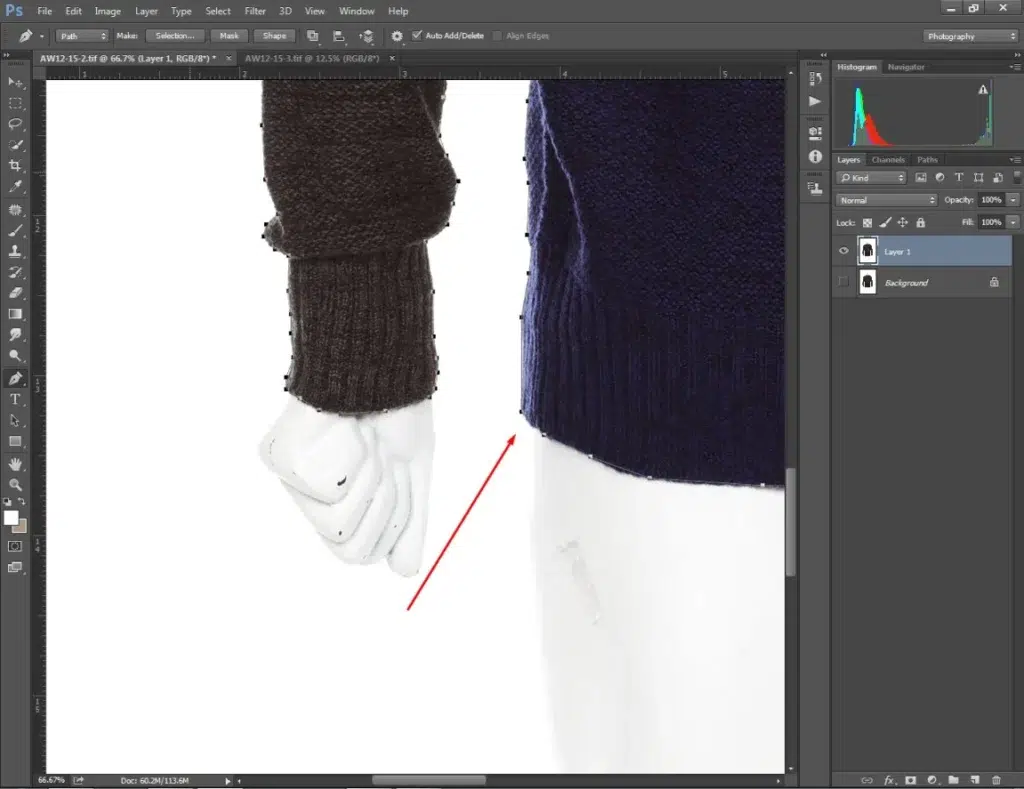 Use the Pen Tool to create a path