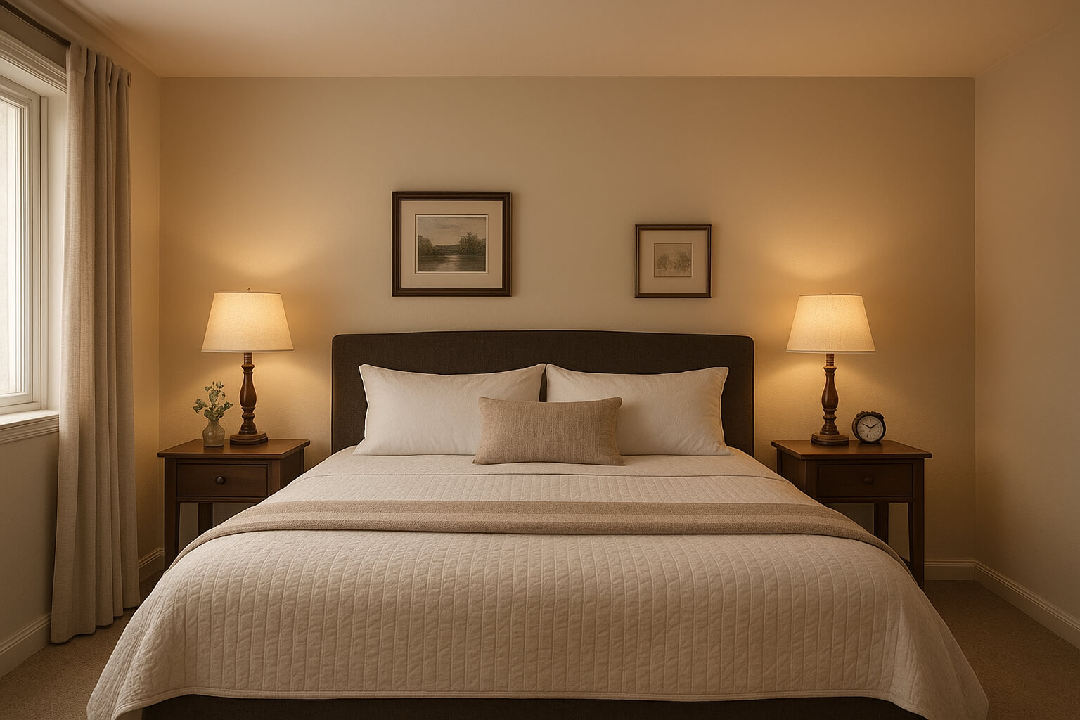 Bedroom Image Adjusting After