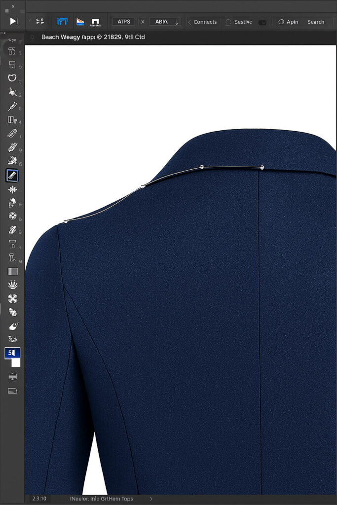 Step 6: Clip the Neck Section from the Back View