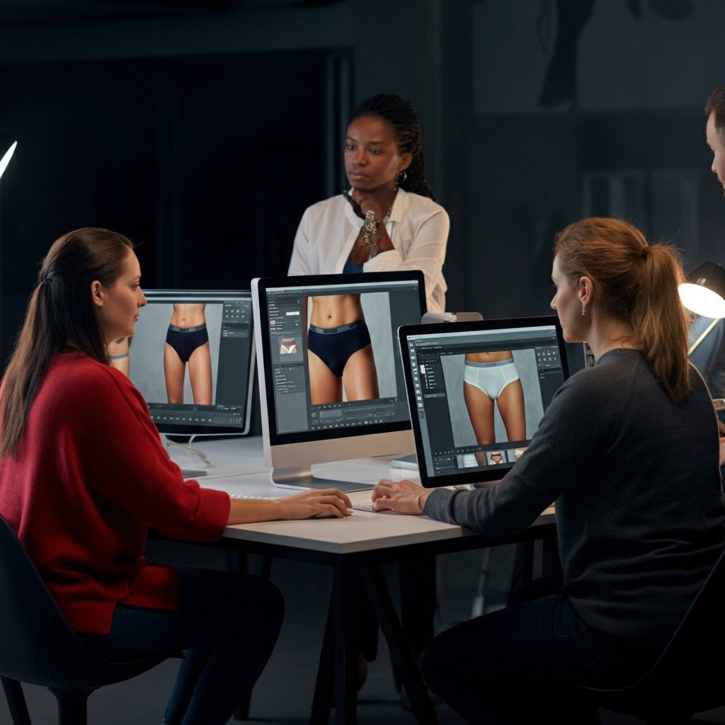 Outsourcing Underwear/Undergarments Photo Editing
