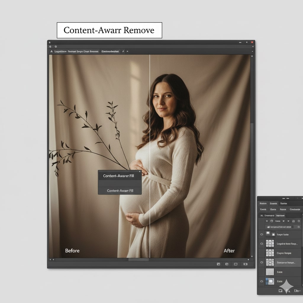 Removing Distracting Elements (Content-Aware)