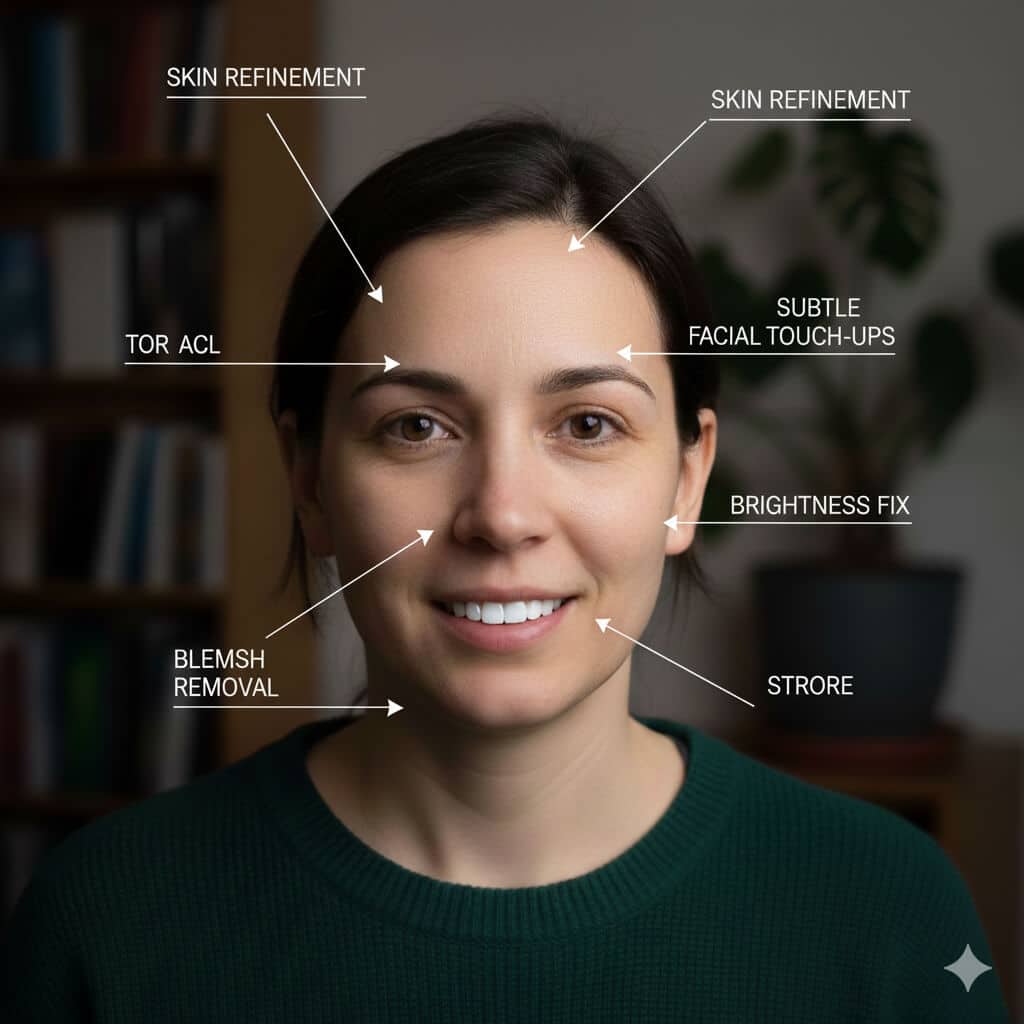 Basic Headshot Retouching After