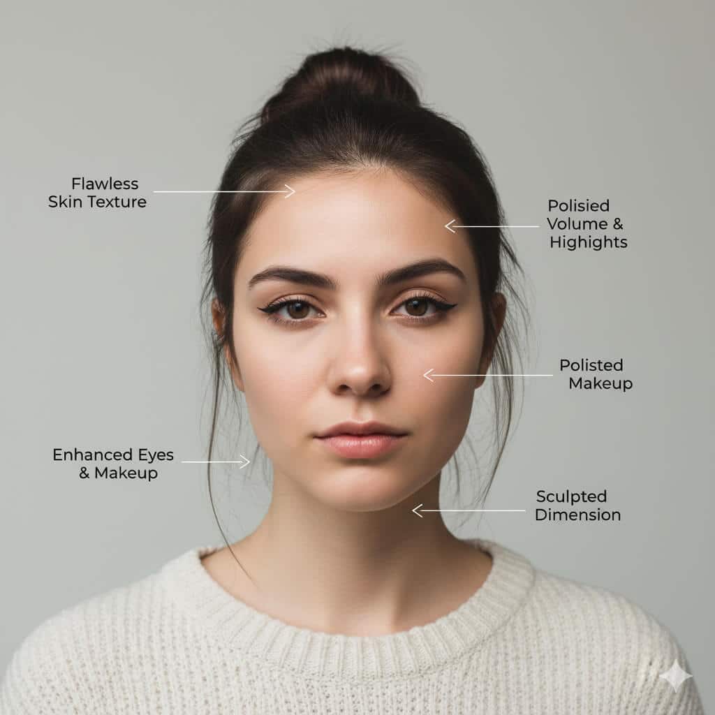 High-End Portrait Headshot Retouching After