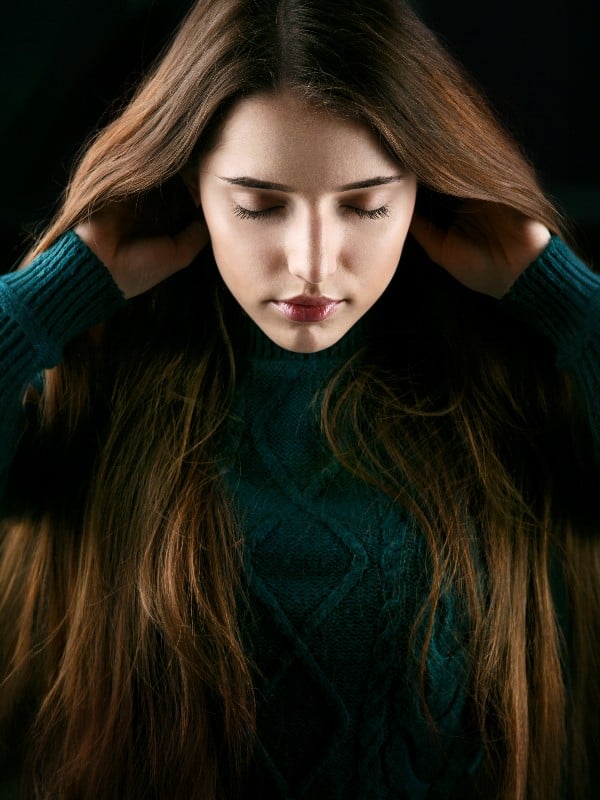 Hair Retouching Before