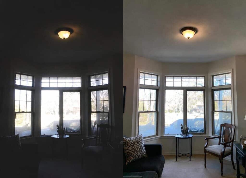 HDR Blending and Exposure Correction for Balanced Images