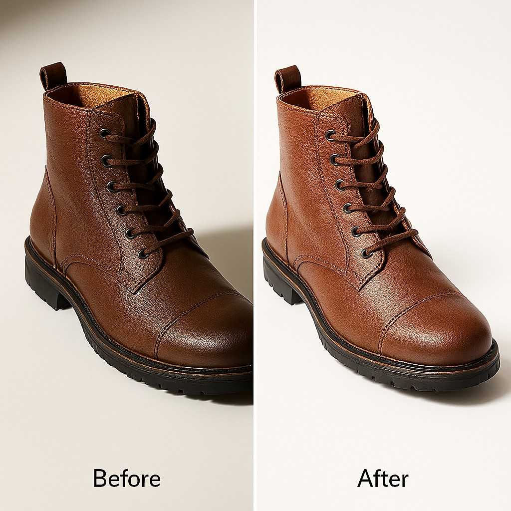 How to remove harsh shadows from shoes first