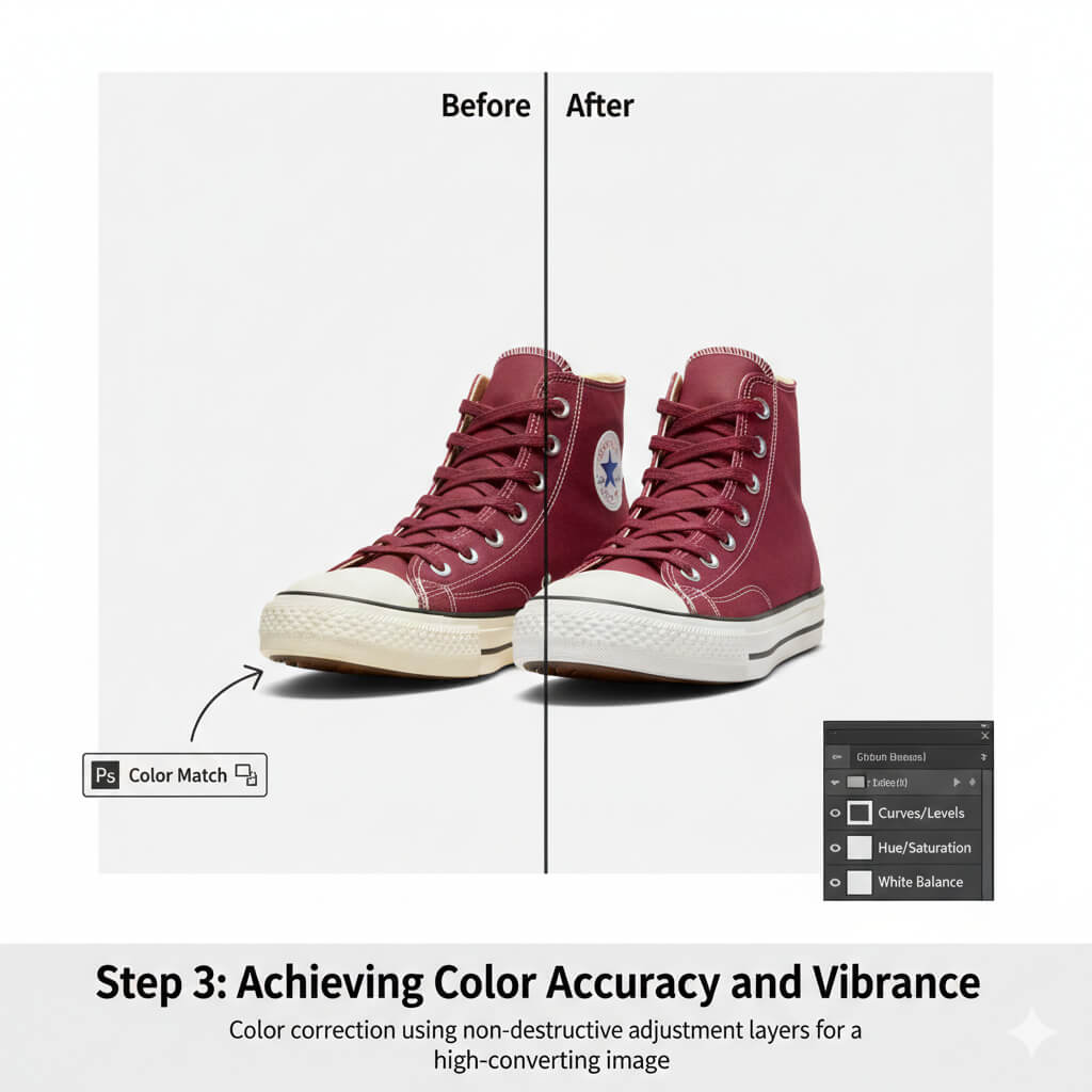 Step 3: Achieving Color Accuracy and Vibrance