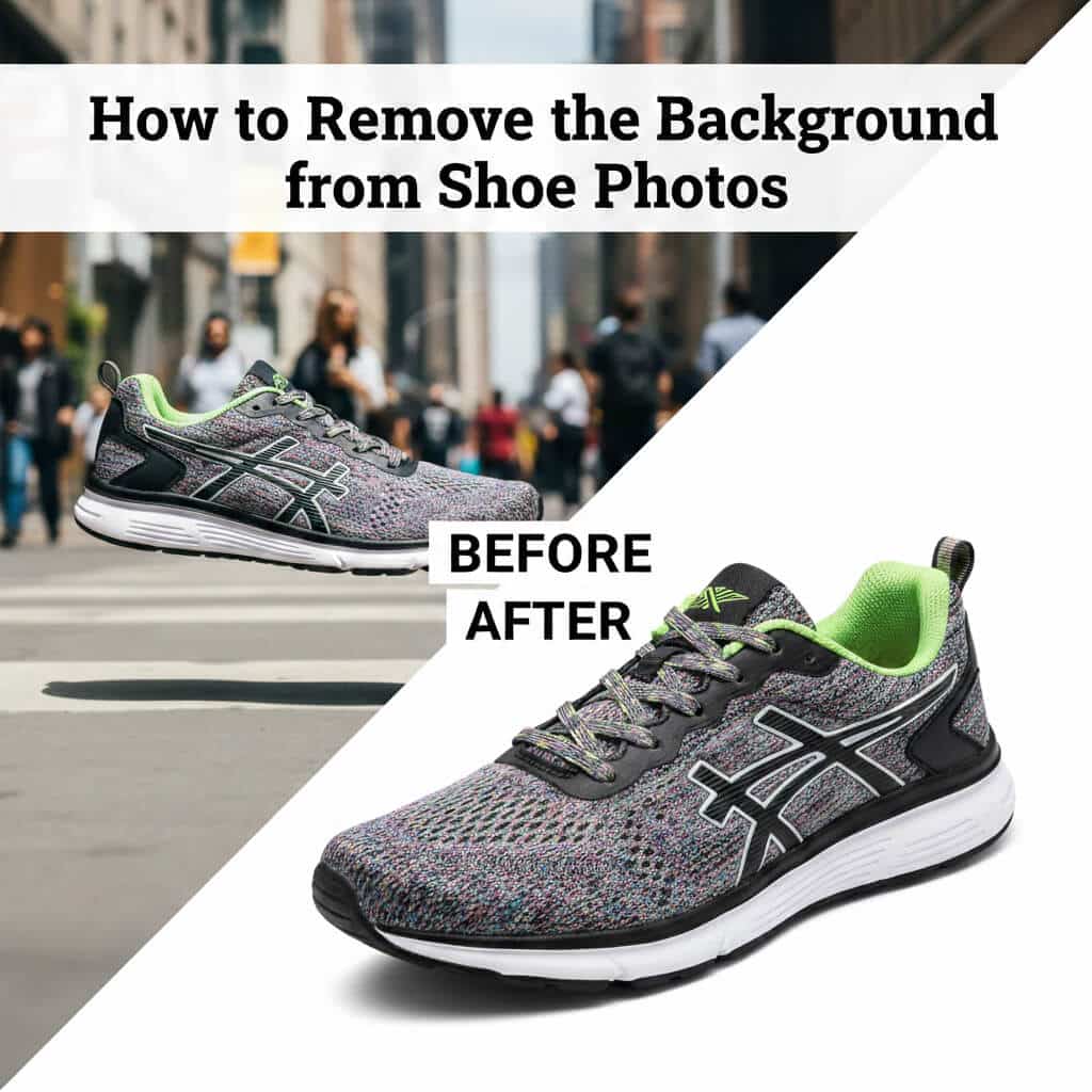 How to remove the background from shoe photos