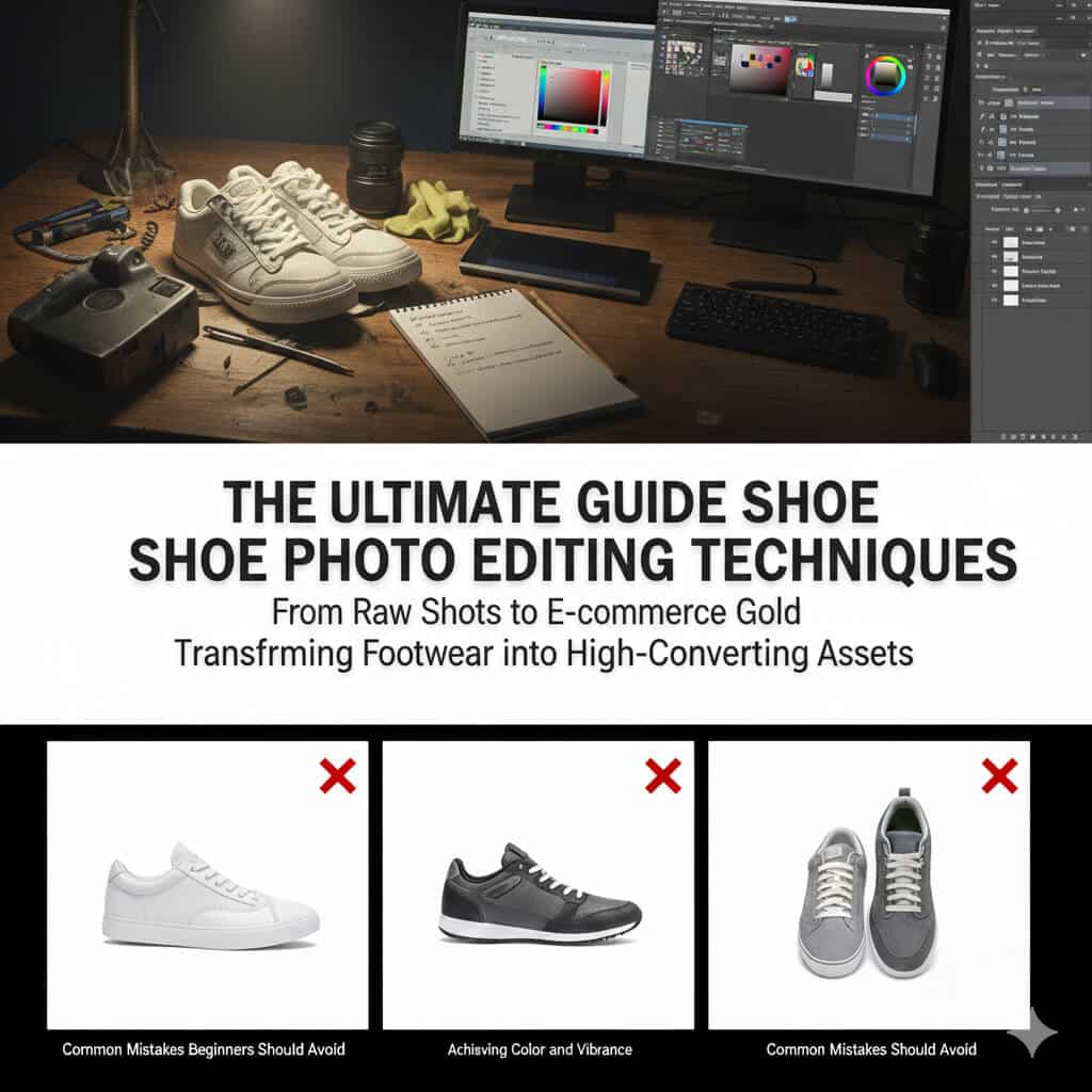 Shoe Photo Editing Techniques in Photoshop