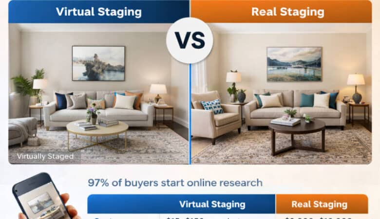 Virtual Staging vs Real Staging – Which Is Better?
