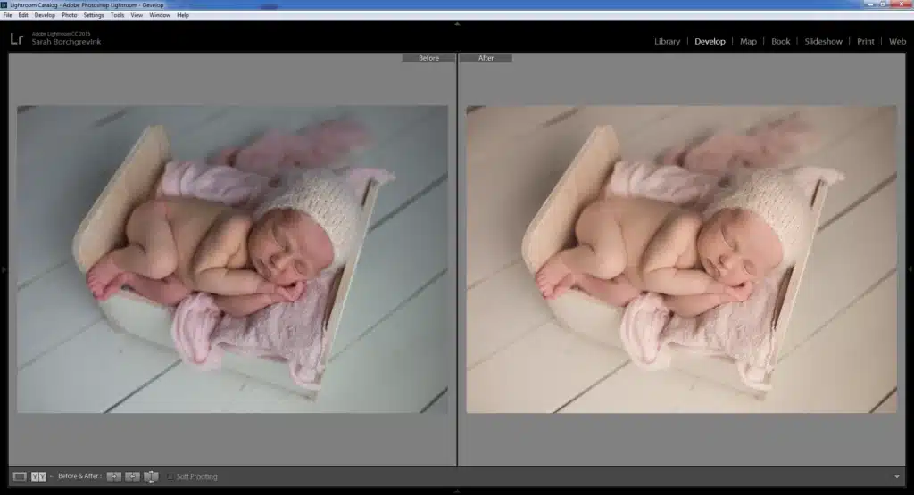 Editing a Posed Newborn Session in Adobe Lightroom |Before ...