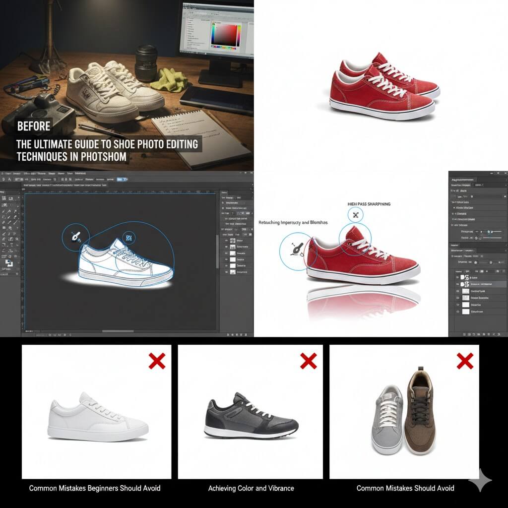 Shoe Photo Editing Techniques in Photoshop