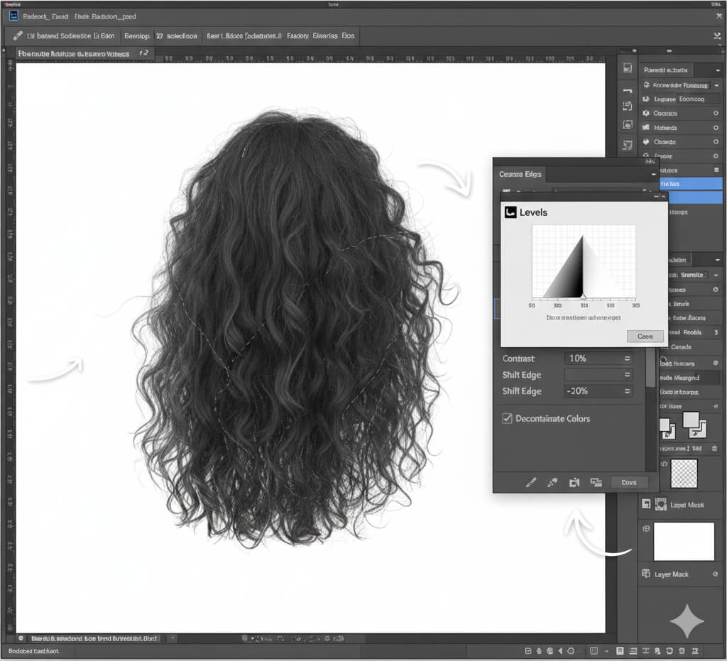 Remove Background from Hair Using Select and Mask (Recommended)
