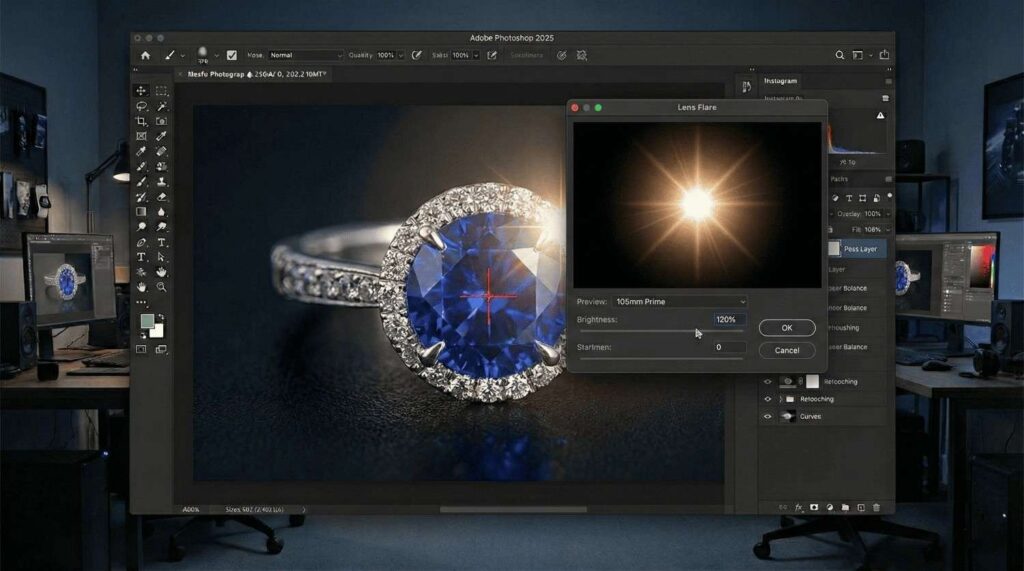 Method 5: Adding Lens Flare (For Dramatic Sparkle)