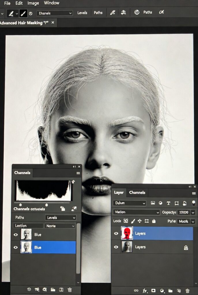 Remove Background from Hair Using Channels