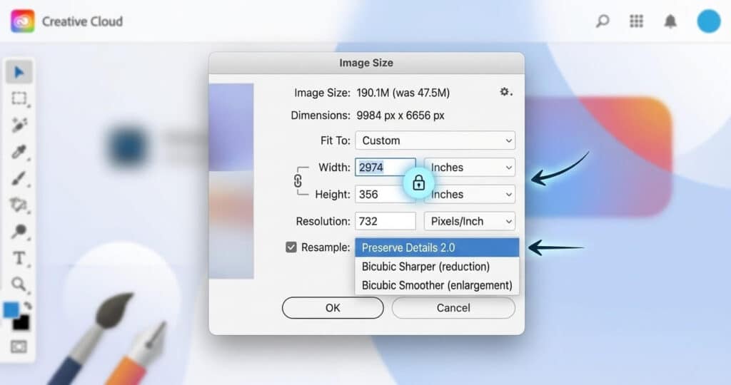 Using the Image Size Dialog and Interpolation Methods