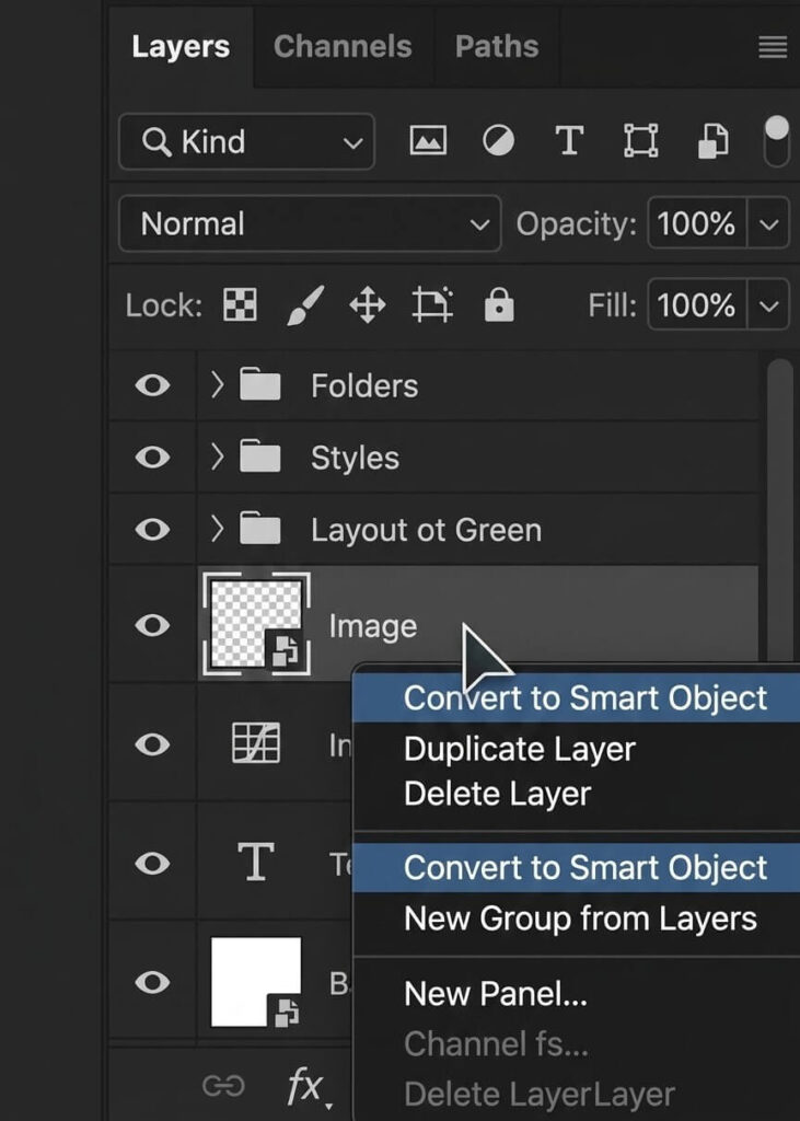 Using Smart Objects for Non-Destructive Editing