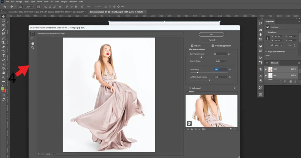 Based on the intensity, the blurriness may not go completely.